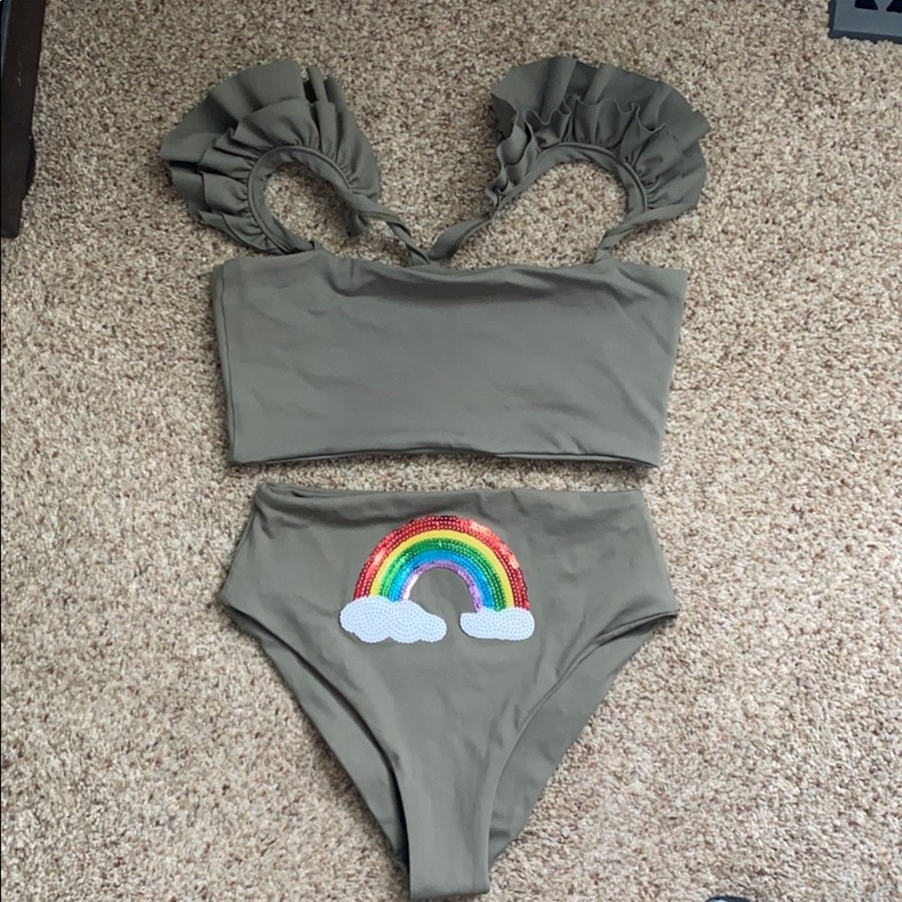 Port De Bras high waist bikini bottoms size medium